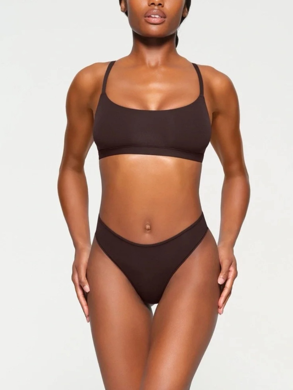 SKIMS FITS EVERYBODY Scoop Bralette Limited Edition Espresso S